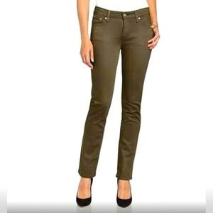 Levi's Women's Dark Olive/Army Green Mid-rise Skinny Denim Jeans size‎ 6P 28X29